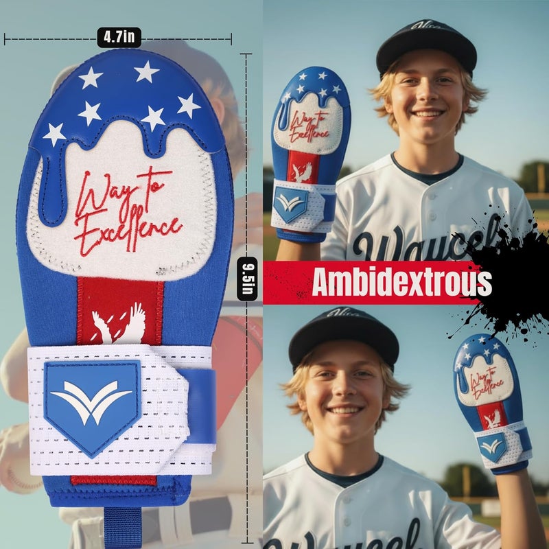 Waycel Sliding Mitts - Baseball Sliding Mitt for Youth - Ice Cream Sliding Mitt Baseball - Softball - Image 3